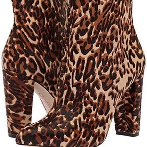 Jessica Simpson leopard Teddi ankle boot